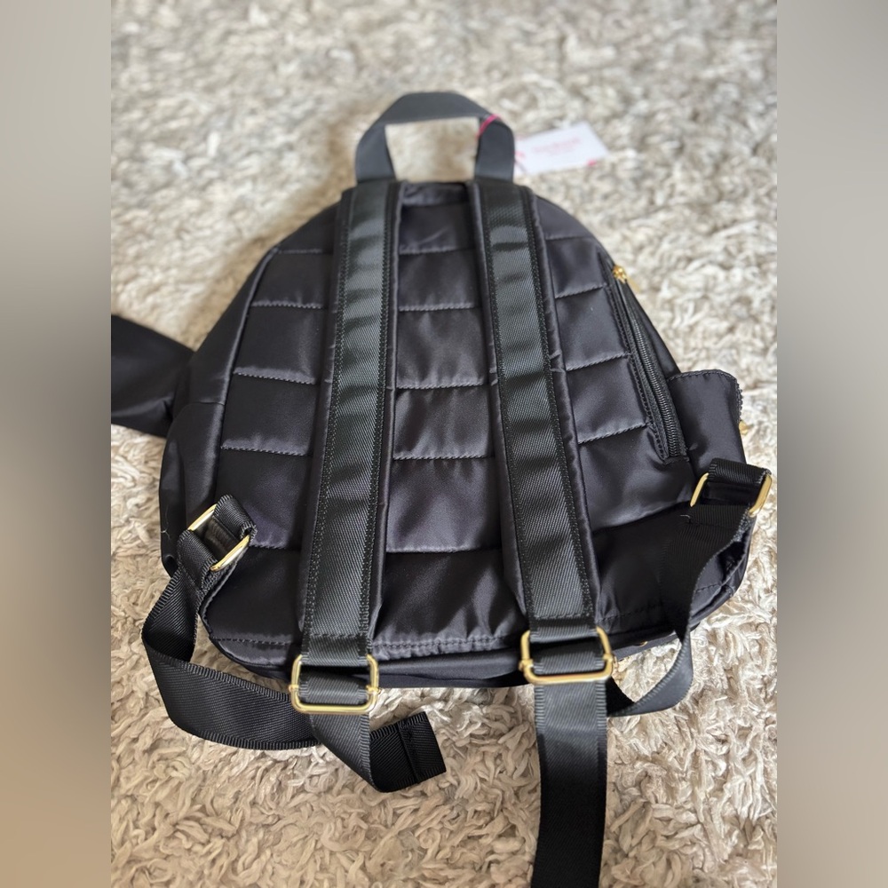 NEW tags Isaac Mizrahi BLACK Backpack small - Picture 5 of 12